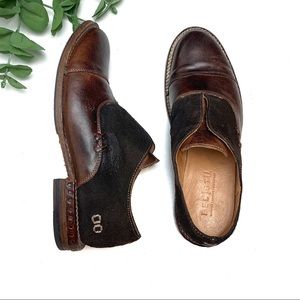 BED STU Leather Slip On Loafers Brown Rustic 7